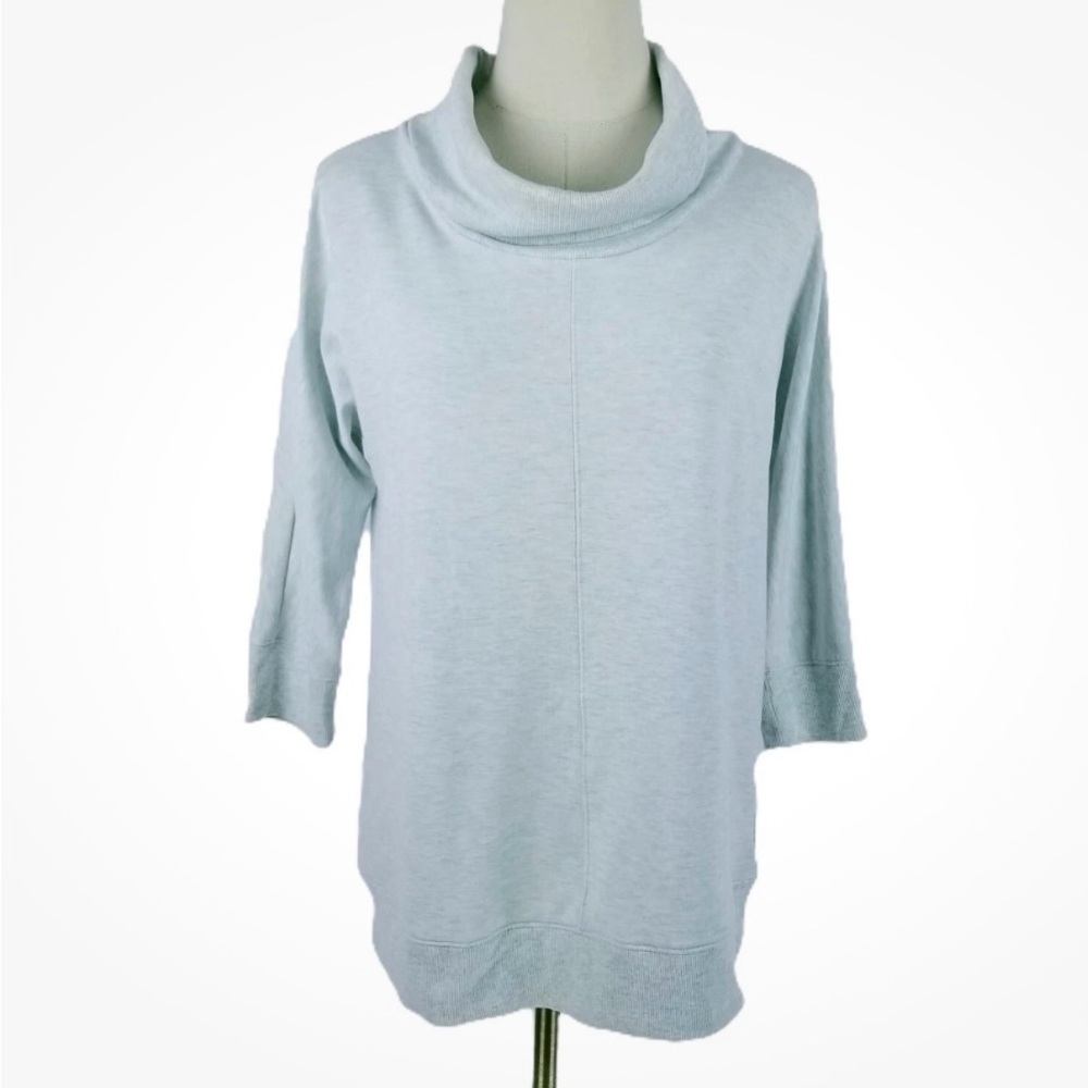 Women's Light Gray Cowl Neck Sweater